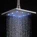 Votamuta 8-Inch LED Light Rainfall Shower Head Faucet Set Wall Mounted Bathroom Single Mixer Valve Shower Tap with Hand Sprayer Stainless Steel - B078JQTXCJ